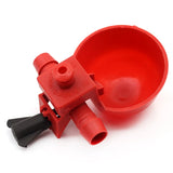 5 Pcs Chicken Drinking Cups Quail Water Bowls Bird Red Glass Animal Husbandry Tools Automatic Bird Coop Feeder Drinking Cups