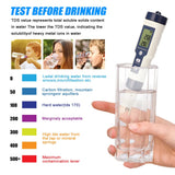 5 in 1 Digital Water Quality Detector PH/EC/TDS/Salinity/Temperature Testing Meter Multi-Function Water Quality Tester Monitor