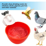50 Pcs Automatic Chicken Drinker Bowl Duck Plastic Drinking Cup Chicken Feeder Bird Water Dispenser Poultry Water Supply Device