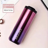 500ml/16.9oz Vacuum Flask WideMouth Travel Mug Perfect Home Office Kitchen Outdoor Iced Beverages Hot Beverages
