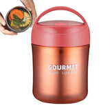 500ml Insulated Food Jar With Handle Lid Stainless Steel Leakproof Vacuum Insulated Food Jar Kids Lunch Box