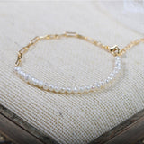 Natural Freshwater Pearl Stitching Bracelet Personality And Fashion