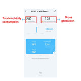 Tuya WiFi Intelligent Bidirectional Single-phase Energy Solar PV System Power Production Consumption Monitoring Meter