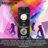 Mooer MTR1 Mooer Trelicopter Electric Guitar Effects Pedals Classic Optical Tremolo Aluminum alloy Guitar Parts Accessories