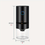 1pc Coffee Grinder Electric Burr, Small Cordless Coffee Grinder Mini With Multi Grind Setting, Portable Coffee Bean Grinder Automatic