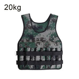 20kgLoading Weight Vest For Training Exercises Fiess Gym Workout Bo Waistcoat Adjustable Jacket Sand Clothing