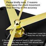 10Set Silent Large Wall Quartz Clock Movement Mechanism DIY Hands Replacement Repair Parts Kits with Back Cover