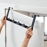 Bathroom door 5 hooks, coat shelf, hat, towel rack, kitchen and bathroom accessories