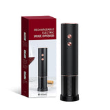 1pc Electric Wine Bottle Openers Rechargeable Electric Wine Bottle Opener, Wine Gift Automatic Wine Opener With Foil Cutter, Black