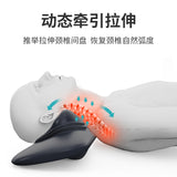 Cervical neck heating spine pulse massager acupressure cervical traction massage pillow