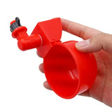 50Pcs Automatic Chicken Water Cup Poultry Drinker Bowl Chicken Feeder Poultry Water Cup Drinking Bowl With Fixing Screw