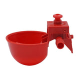 50Pcs Chicken Drinker Drinking Cups for Chicken red Quail Chicken Waterer Bowl Automatic Poultry Coop Feeder water Drinking Cups