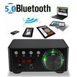 50WX2 Bluetooth 5.0 Power Amplifier Board TPA3116 Receiver Stereo Home Car Audio Amp USB U-disK TF Music Card Player