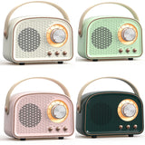 Retro Mini Bluetooth Speaker Classical Music Player Sound Stereo Subwoofer Portable Decoration Speakers Home