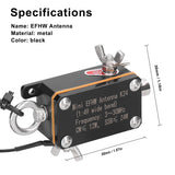 Pocket EFHW K24 3-30MHz Frequency Band Shortwave Wideband End-fed Halfwave Antenna with Cloth Storage Bag