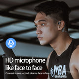 Bone Conduction Headphones Bluetooth 5.0 Wireless Waterproof Headset Not In-ear Sports Earphones With Microphone