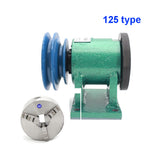 Household Assembly 125 Spindle 3 Jaw Chuck Flange Pulley Woodworking DIY Home Lathe Tool