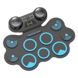High Quality Electronic Drum Silicone 7 Thickened Pad Roll Up Digital Folding Drum Pad Kit Usb Electric Drum with Drumstick