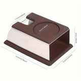 1pc Coffee Temper Stand, Sturdy Stainless Steel Tamping Stand For Coffee Machine And Coffee Tamper Storage Base With Mat Coffee Tampers Accessories