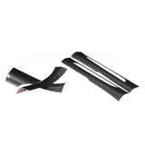 4Pcs Inner Door Sill Cover Carbon Fiber Trim Sticker Fit Macan 2014 2015 2016 2017 2018 2019 2020 Car Styling