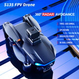 S135 Three-Axis Profesional 360° radar avoidance 8K HD camera Drone GPS Return Dron 5G Brushless Motor RC Quadcopter Gift