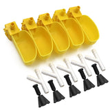 50pcs Parrot Quail Water Drinker Bowl Bird Drinking Cups Chicken Quail Pigeon Bird Suspension Drinking Fountain