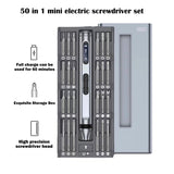 Silent Electric Screwdriver Rechargeable Driver Set Mini Screwdrivers 50-In-1 Aluminum Alloy