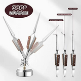 5 Pcs Soldering Tweezers Set with Base 360° Rotation for Jewelry Making, Welding, Repairing