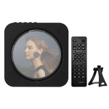 Portable Bluetooth Speaker Stereo Players LED Screen Wall Mountable CD Music Player with IR Remote Control FM Radio