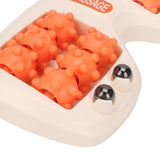 Dual Foot Roller Massager for Plantar Fasciitis Relief Acupressure Deep Relaxation Massage Tool Orange Foot Pain Massager Roller