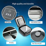 Ultrasonic Retainer Cleaner Dental Cleaning hine for Dentures Aligners Braces Mouth Guards Jewelry Portable