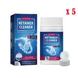 Jaysuing Denture Tablets Removes Odor & Stains | Oral Retainer Cleaner for Aligners Teeth Capped Cleaning Tablet 100PCS