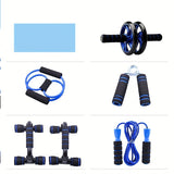 7-Piece Ab Wheel Set: Home Fitness Equipment For Indoor Sports Training
