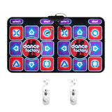 Dancing Double User Wired Dance Family Music Game Mat Non-Slip with 2 Remote Controller Multi-Function For PC TV