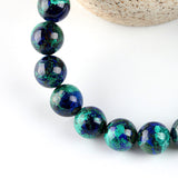 Natural Azurite Phoenix Turquoise Bead Bracelet