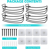 Rack Wall and Door,4-Pack Metal Hat Organizer,Hat Storage for Baseball Can Hold Up to 40 Caps