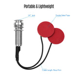 Acoustic Guitar Adhesive Instrument Pickup Mini Transducer with 1/4 Inch Jack for Violin Mandolin Ukulele