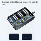 Car Chargers 128W PD+QC3.0 Quick Charging Adapter 3-Socket Power Splitter 12-24V with 4 USB Ports Volatge Display On-Off Switch