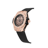 PINTIME New Hip Hop Watch For Men Fashion Big Dial Unique Watches Luxury Diamond Ice Out Watreproof Relogio Masculino 2023