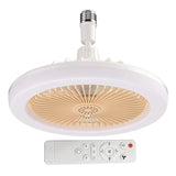30W Aromatherapy with Light E27 Lamp Cap Wireless Remote Control Silent Ceig Fan for Bedroom Living Room Kitchen