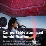 Portable with Starry Sky Light Compact Rotatable Desktop Mini Humidifier for Car Office Bedroom Home Decor