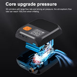 Paddle Board 25PSI High Pressure Electric Air Compressor Pump Power Bank with 6 Nozzles and LED Light for Iatable Boat
