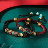 Dragon Knot Hand-woven Bracelet Bohemian Women's Vintage Brass