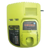 For Ryobi 12V-18V NI-CD NI-MH Li-ion Replacement with USB Ports Power Tools Fast Charging Battery Charger P117