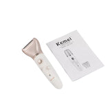 Kemei KM-1632 Lady Body Scraping Shaver Female Waterproof Razor Hair Shaver Hair Remover Epilater 2 In 1