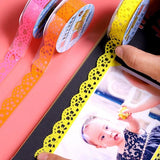 Roll Paper Hollow Lace Waterproof Handmade Decoration Creative Delicate DIY Handicraft Tape
