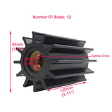 Marine Water Pump Impeller For Johnson 09-820B CEF 500186 DJ 08-30-1201 F95 Series Pumps