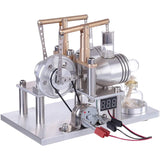 Double Cylinder Stirling Motor Model With Voltage Display Meter Science Experiment Engine Teaching Tool