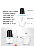 Electric Meat Grinder, Cocina Shredder, Food Chopper, Stainless Steel, Household Processor, Kitchen Tools, 2L