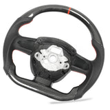 Auto Carbon Fiber Steering Wheel Carbon Fiber Steering Wheel Handmade Workmanship Sturdy Structure Durable Performance for Car